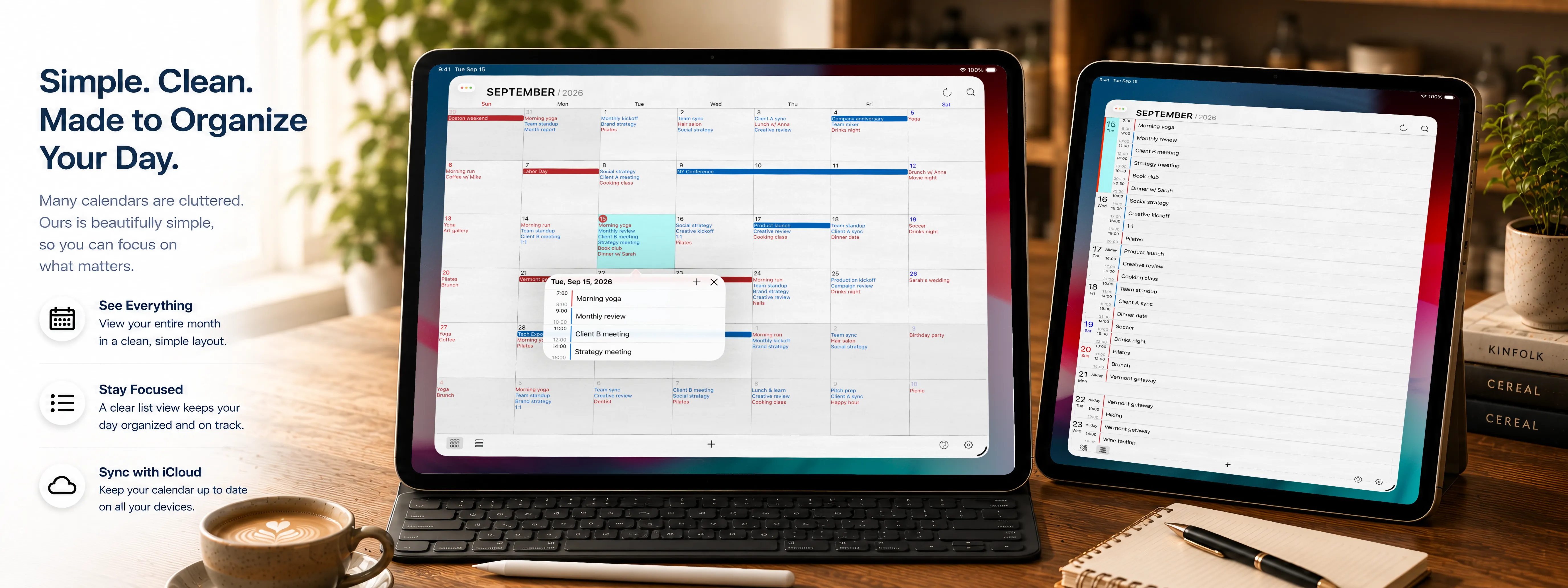Calendar Op.2 — iPad