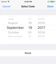 Select a date