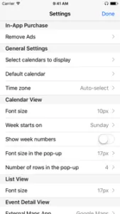Settings View
